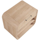 Meridian Windsor Natural Rubberwood Night Stand IMAGE 8