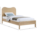 Meridian Windsor Natural Rubberwood Twin Bed (3 Boxes) IMAGE 10