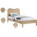 Meridian Windsor Natural Rubberwood Twin Bed (3 Boxes) IMAGE 11