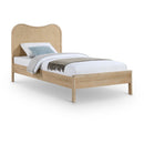 Meridian Windsor Natural Rubberwood Twin Bed (3 Boxes) IMAGE 1