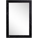  Meridian Pavia Black Genuine Marble Frame Mirror IMAGE 3