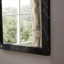  Meridian Pavia Black Genuine Marble Frame Mirror IMAGE 6