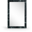  Meridian Pavia Green Genuine Marble Frame Mirror IMAGE 1