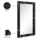  Meridian Pavia Green Genuine Marble Frame Mirror IMAGE 8