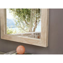  Meridian Pavia Natural Genuine Travertine Frame Mirror IMAGE 6