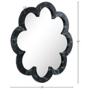  Meridian Vicenza Green Genuine Marble Frame Mirror IMAGE 7