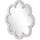  Meridian Vicenza White Genuine Marble Frame Mirror IMAGE 4