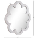  Meridian Vicenza White Genuine Marble Frame Mirror IMAGE 7