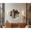  Meridian Vicenza Natural Genuine Travertine Frame Mirror IMAGE 2