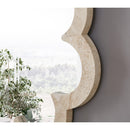  Meridian Vicenza Natural Genuine Travertine Frame Mirror IMAGE 6