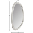 Meridian Holland White Polyresin Mirror IMAGE 6