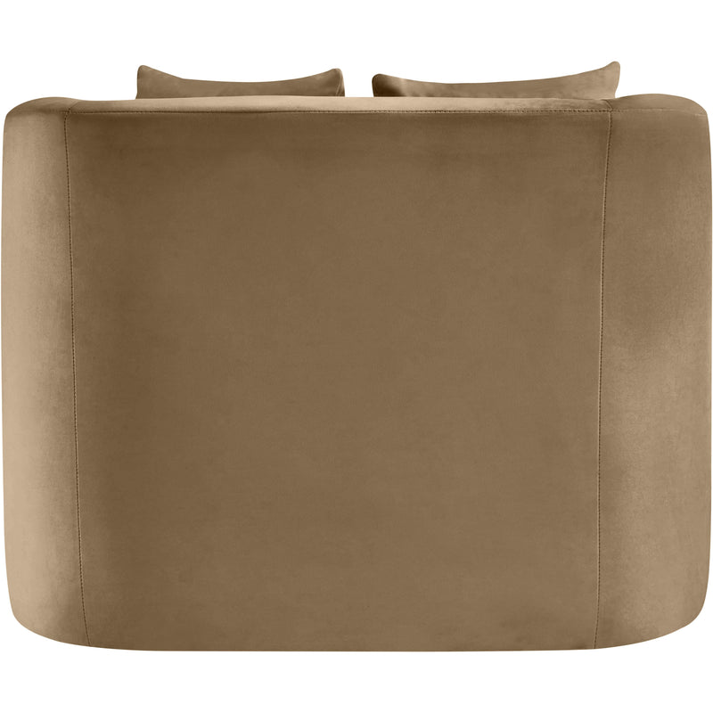 Meridian Alder Beige Velvet Chair IMAGE 5