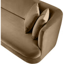 Meridian Alder Beige Velvet Loveseat IMAGE 11