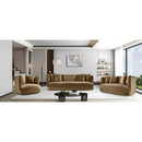 Meridian Alder Beige Velvet Sofa IMAGE 14