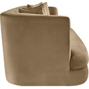 Meridian Alder Beige Velvet Sofa IMAGE 7