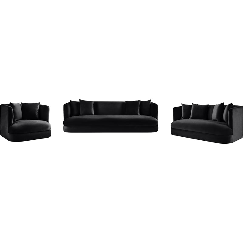 Meridian Alder Black Velvet Chair IMAGE 13
