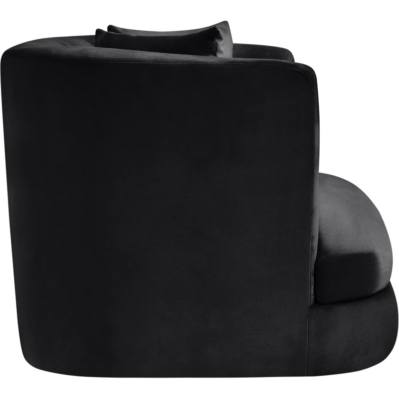 Meridian Alder Black Velvet Chair IMAGE 7