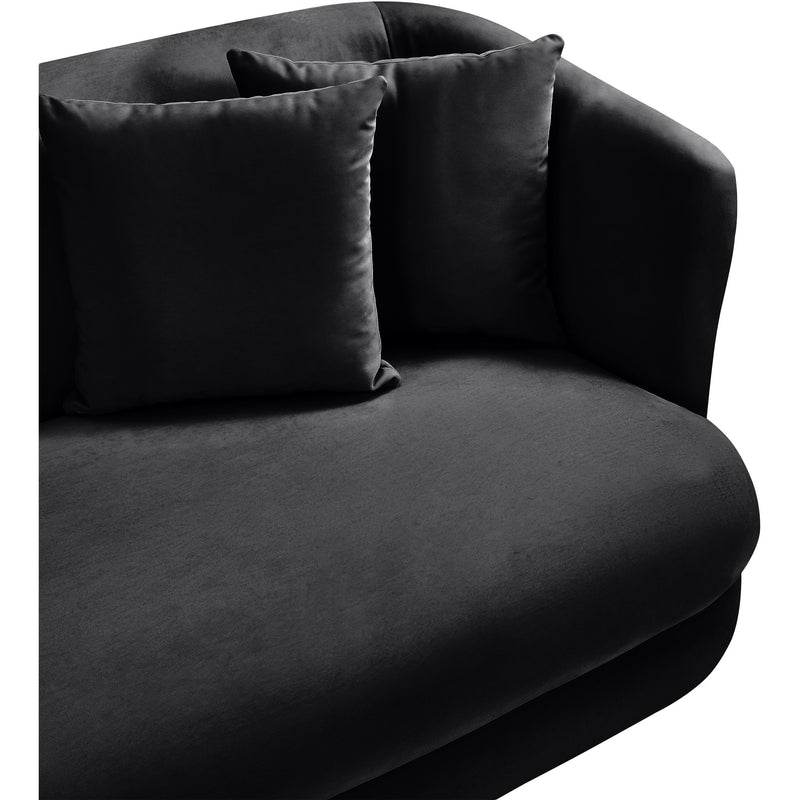 Meridian Alder Black Velvet Chair IMAGE 9
