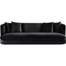 Meridian Alder Black Velvet Sofa IMAGE 3