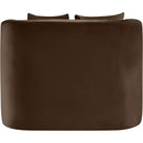 Meridian Alder Brown Velvet Chair IMAGE 5
