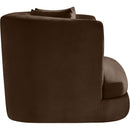 Meridian Alder Brown Velvet Chair IMAGE 7