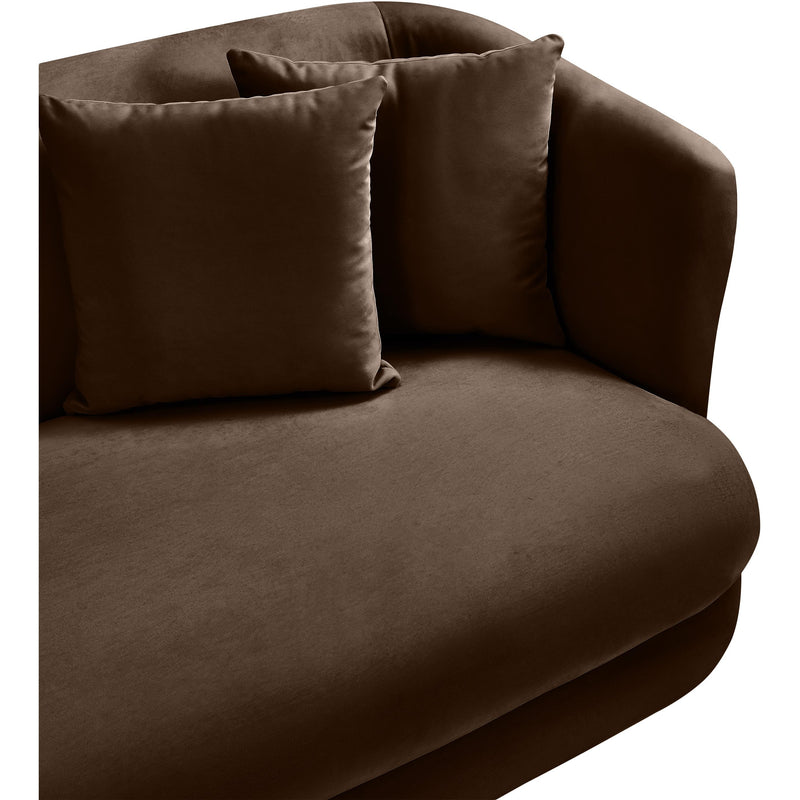 Meridian Alder Brown Velvet Chair IMAGE 9