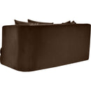 Meridian Alder Brown Velvet Loveseat IMAGE 6