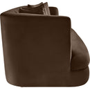 Meridian Alder Brown Velvet Sofa IMAGE 7