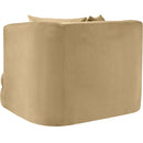 Meridian Alder Camel Velvet Chair IMAGE 6
