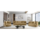 Meridian Alder Camel Velvet Sofa IMAGE 14