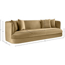Meridian Alder Camel Velvet Sofa IMAGE 16