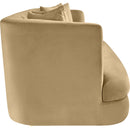 Meridian Alder Camel Velvet Sofa IMAGE 7