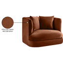 Meridian Alder Cognac Velvet Chair IMAGE 17