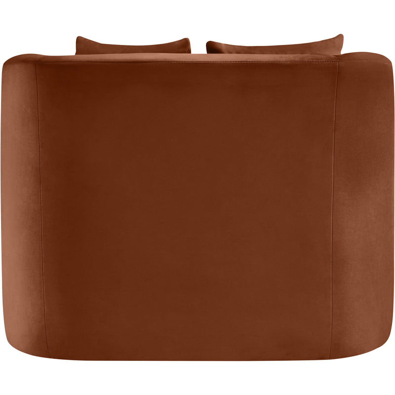 Meridian Alder Cognac Velvet Chair IMAGE 5