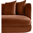 Meridian Alder Cognac Velvet Chair IMAGE 8