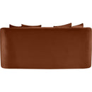 Meridian Alder Cognac Velvet Loveseat IMAGE 5