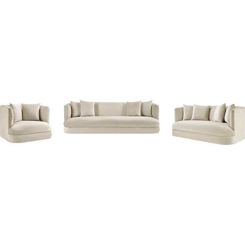 Meridian Alder Cream Velvet Chair IMAGE 13
