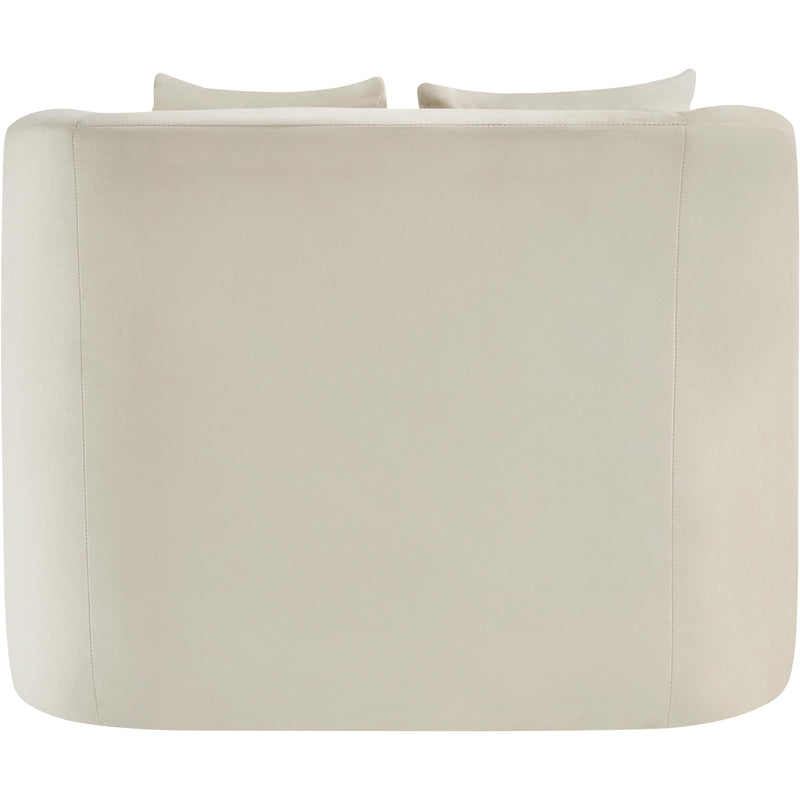 Meridian Alder Cream Velvet Chair IMAGE 5