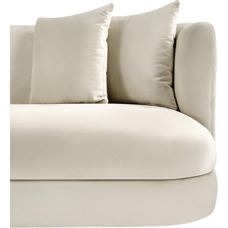 Meridian Alder Cream Velvet Chair IMAGE 8