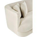 Meridian Alder Cream Velvet Loveseat IMAGE 10