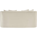 Meridian Alder Cream Velvet Loveseat IMAGE 5