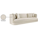 Meridian Alder Cream Velvet Sofa IMAGE 16