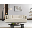 Meridian Alder Cream Velvet Sofa IMAGE 2