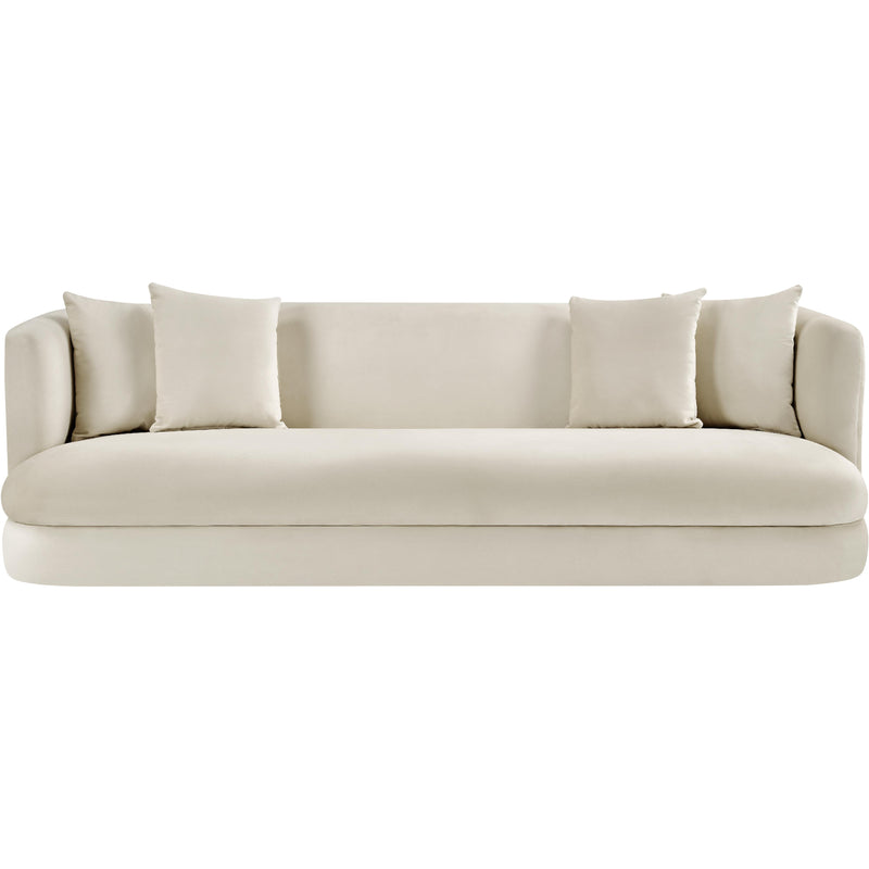 Meridian Alder Cream Velvet Sofa IMAGE 3