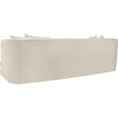 Meridian Alder Cream Velvet Sofa IMAGE 6