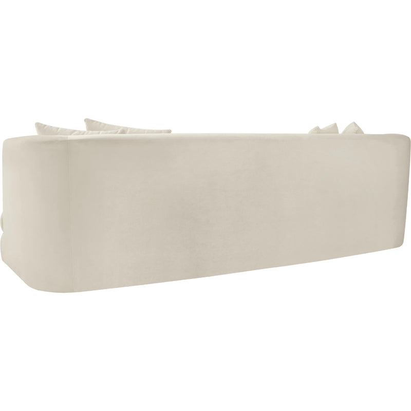 Meridian Alder Cream Velvet Sofa IMAGE 6