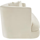 Meridian Alder Cream Velvet Sofa IMAGE 7