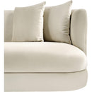 Meridian Alder Cream Velvet Sofa IMAGE 8