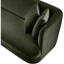 Meridian Alder Green Velvet Chair IMAGE 11
