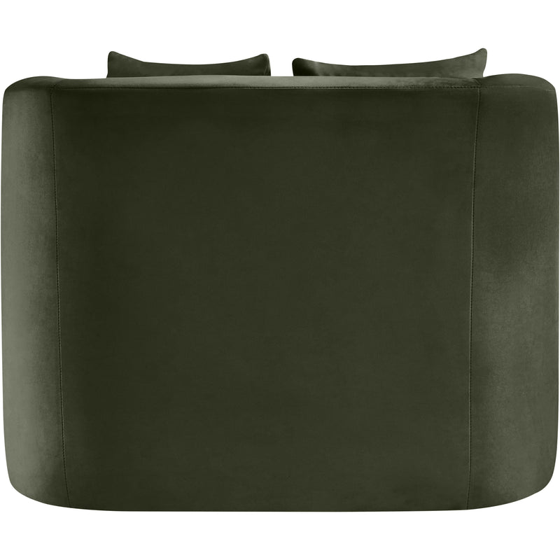 Meridian Alder Green Velvet Chair IMAGE 5